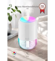 Torima Hava Nemlendirici Buhar Makinesi Ve Aroma Difüzörü 200ml Ultrasonik Renkli H6 Beyaz
