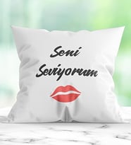 Seni seviyorum baskılı yastık