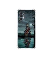 PrintiFy Samsung Galaxy A32 ile Uyumlu Simya Serisi Gölge Ve Cam Tasarımlı Uv Baskılı Köşe Korumalı Antişok Kılıf