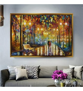 Altın Çerçeveli dekoratif tablo l771 (Gold)