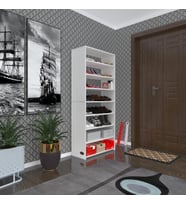 Kenzlife ayakkabılık goya byz 160*70*30 arkalıksız ayakkabı ofis dolabı iki bölme