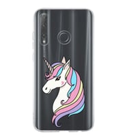 Huawei Honor 20 Lite Uyumlu Kapak Unicorn Tasarımlı Şeffaf Silikon Kılıf