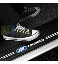 Ford Tourneo Uyumlu Karbon Kapı Eşiği Koruma Araba Etiket Oto Sticker Yapıştırma 4 Parça