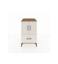 Kronos Komodin 2 Raflı Tek Çekmeceli 2 Kapaklı 60x59x96 Çam-Aytaşı