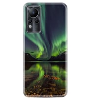 INFINIX Note 11 Pro Note 10 Hot 9 Play Kılıf Desemli Silikon Kuzey Işıkları 1327