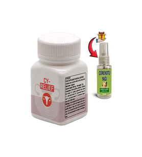 CY-Relief 1 Kutu Amerikan Kızılcığı Ebegümeci Adaçayı C Vitamini Erkeğe Özel Destek + Çörek Otu Yağı