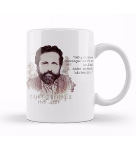 Cahit Zarifoğlu İllustrasyon Kupa Bardak Porselen