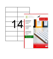 Tanex Laser Etiket Kod 2712 105mm x 42.69mm