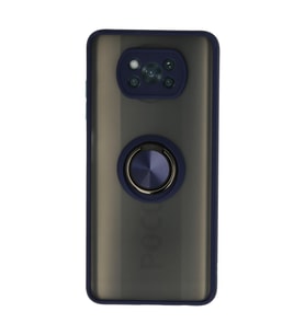 Pocophone X3 Montreal Yüzüklü Kapak - Lacivert