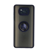 Pocophone X3 Montreal Yüzüklü Kapak - Lacivert