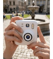 Çocuk Dijital Baskılı Kamera 5 Kalem 4 Rulo Kağıt Hediyeli Eğlenceli Fotoğraf Makinesi