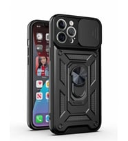 Kızaklı Tank Kılıf Apple iPhone 12 Pro Siyah