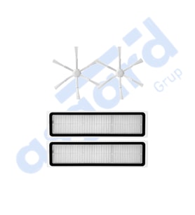 Dreame D10S, D10S PRO, D9 MAX GEN2 Uyumlu 2 Yan Fırça 2 Filtre PKT-iasgf0000214