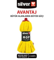 Süper Emici %100 Mikrofiber 70×55 Cm Jumbo Boy Sarı Mop Başlığı