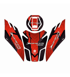 Bajaj Dominar 400 2017 - 2024 Uyumlu Tank Pad Set 004