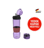 Zweikell Targo Switch Mor Bpa Içermez 650 ml Tritan Su Matarası
