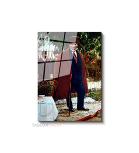 Dikey Cam Tablo Salon Duvar Tablosu Dikey Cam Cam Ata 006 Yeni Ev Hediyesi Ofis Tablosu