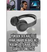 Kablosuz Bluetooth Kulaklık Anc/enc Destekli Kulak Üstü Yüksek Ses Kaliteli (Çok Renkli)