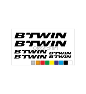 Bisiklet Kadro Sticker Seti Btwin Uyumlu Siyah