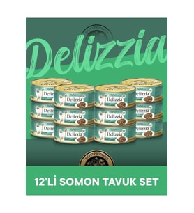 Reflex Plus Delizzia Yetişkin Somonlu-Tavuklu Gravy Kedi Maması 12x85 gram