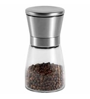Tuz & Biber Değirmeni Çelik Kapak - Cam Hazne - 13 cm