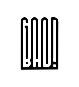 Good Bad Sticker17x17 Cm Siyah