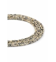 Dalmaçyalı Jasper Doğal Taş Parlak Krem Küp Kesim 2x2mm Dizi [AA]