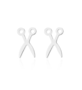 Minimal Makas Model Gümüş Küpe (Gümüş)
