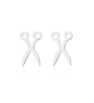 Minimal Makas Model Gümüş Küpe (Gümüş)