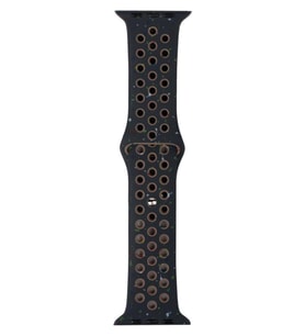 Watch 40mm KRD-02 Yeni Seri Suya Dayanıklı Delikli Renkli Silikon Kordon (Siyah)
