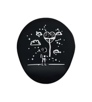 Astranot Siyah Bilek Oval Destekli Mouse Pad
