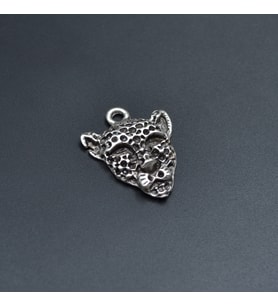 Leopar Kolye Ucu - Antik Gümüş Kaplama - Kod:253