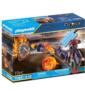 Playmobil of The Carribean Korsan ve Ateş Topu Oyuncakları Oyun Seti 71189 (19 Parça) (Karışık)