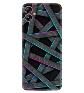 Samsung Galaxy A05 Kılıf Silikon Desen Özel Seri Gri Zigzag 1706