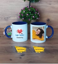 Sağlık Teknikeri Kupa Bardak Lacivert Fotoğraflı Tıp Bayramı Hediyesi