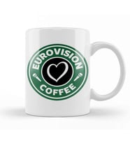 Eurovision Coffee Kupa Bardak Porselen