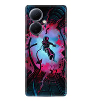 Vivo V29 Lite Kılıf Silikon Desen Özel Seri Astronot Attack 1702