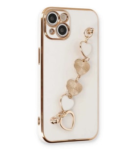 iPhone 14 Kılıf Esila Silikon - Beyaz