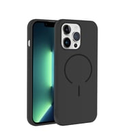 Apple iPhone 13 Pro Kılıf Yumuşak Dokulu M-safe Şarj Özellikli Meta Kapak