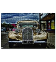 Cakapuzzle  Klasik Gold Araba Görseli  Puzzle Yapboz MDF (Ahşap) (120 Parça)