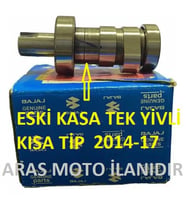 Bajaj Pulsar Ns 200 ,Rs 200 Eksantrik Mili Tek Yivli Kam Mili Euro 3 Orjinal 2014-2017_Supermoto (Renksiz)