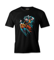 Dragon Ball - Kick Siyah Erkek Tshirt
