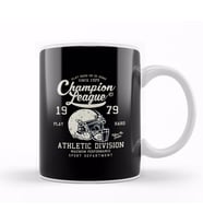 American Football Champion League Athletic Division Football Kupa Bardak Porselen
