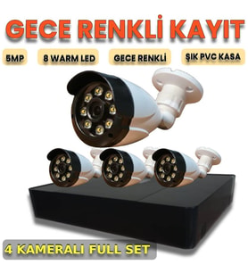 XM Pro Dört Kameralı Akıllı İzleme Sistemi Hareket Algılama Destekli Güvenlik Paketi