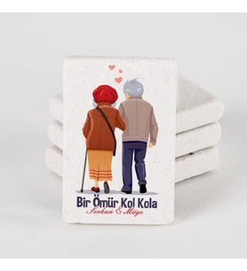 Kişiye Özel Sonsuza Dek Aşkla Sevgili Buzdolabı Magneti