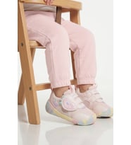 Marcokids Beyaz Lacivert Cırtlı Fileli Hafif Anatomik Bebek Spor Ayakkabı 26Y701 B