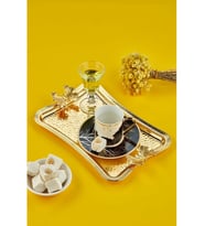 Cooker CKR3173 Dikdörtgen Metal Sunum Tepsisi (Gold)