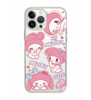 Iphone 15 Pro Uyumlu Melody Kuromi Desenli Şeffaf Telefon Kılıfı