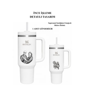 Kişiselleştirilebilir The Quencher H2.O FlowState™ 1.18L / 40oz Özel İsimli & Fotoğraflı (Beyaz)