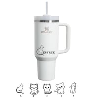 Kişiselleştirilebilir The Quencher H2.O FlowState™ Tumbler 1.18L / 40oz Özel İsimli & Fotoğraflı (Beyaz)